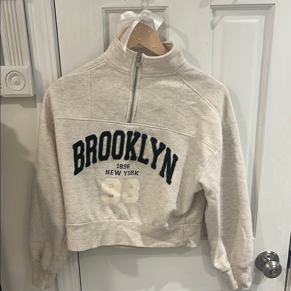 Aeropostale Cream Cowl Neck Sweater